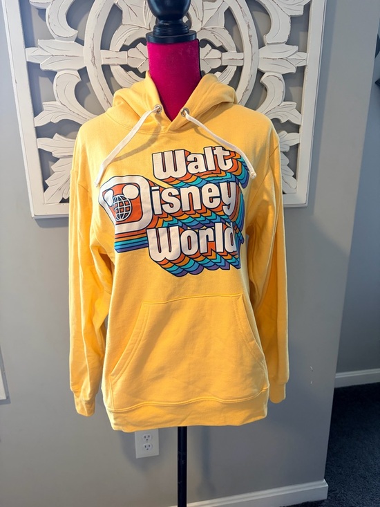 Disney Tops - Retro Disney World Hoodie • Sunshine Yellow Magic
